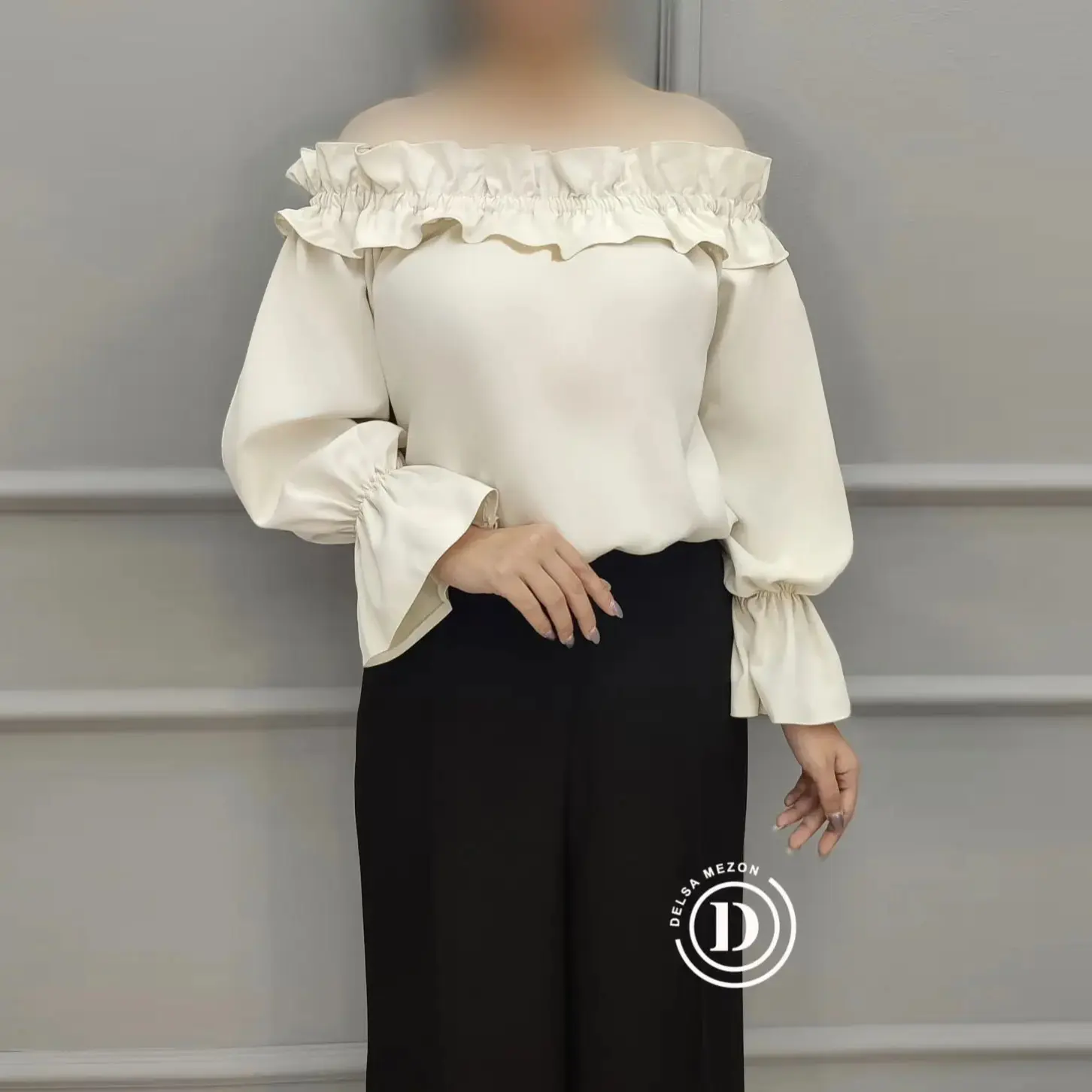 شومیز نیلای 3011