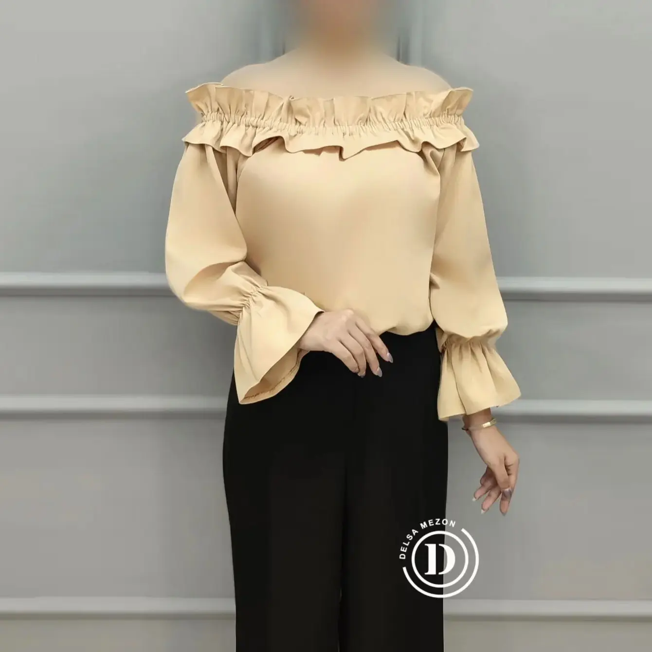 شومیز نیلای 3011