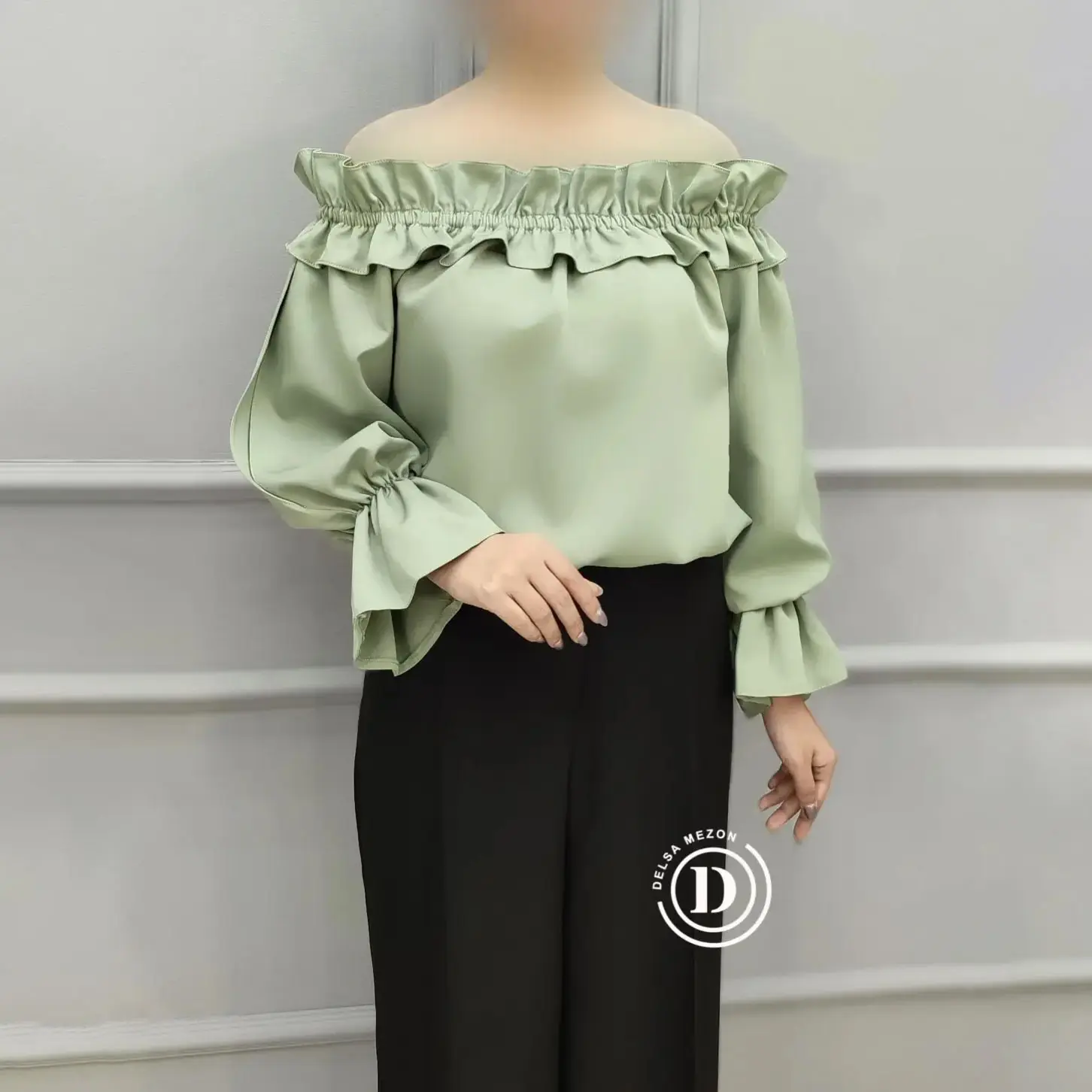 شومیز نیلای 3011