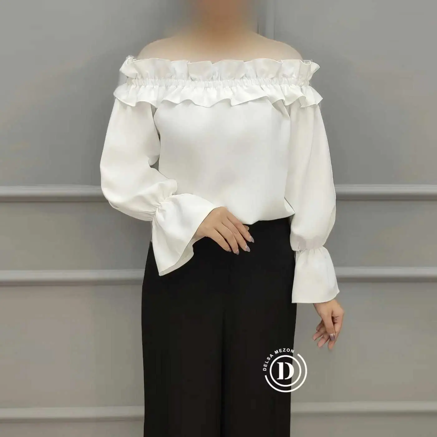 شومیز نیلای 3011