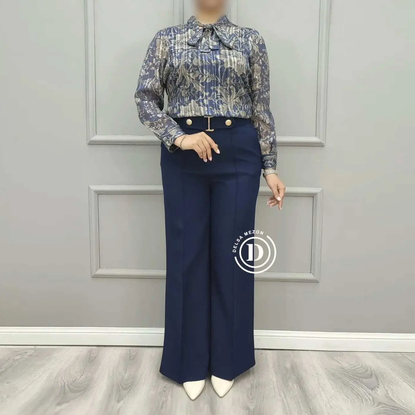 شومیز طرح دار لاله 3022