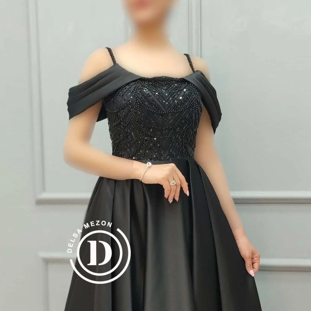 پیراهن بلند ساتن رویا 784