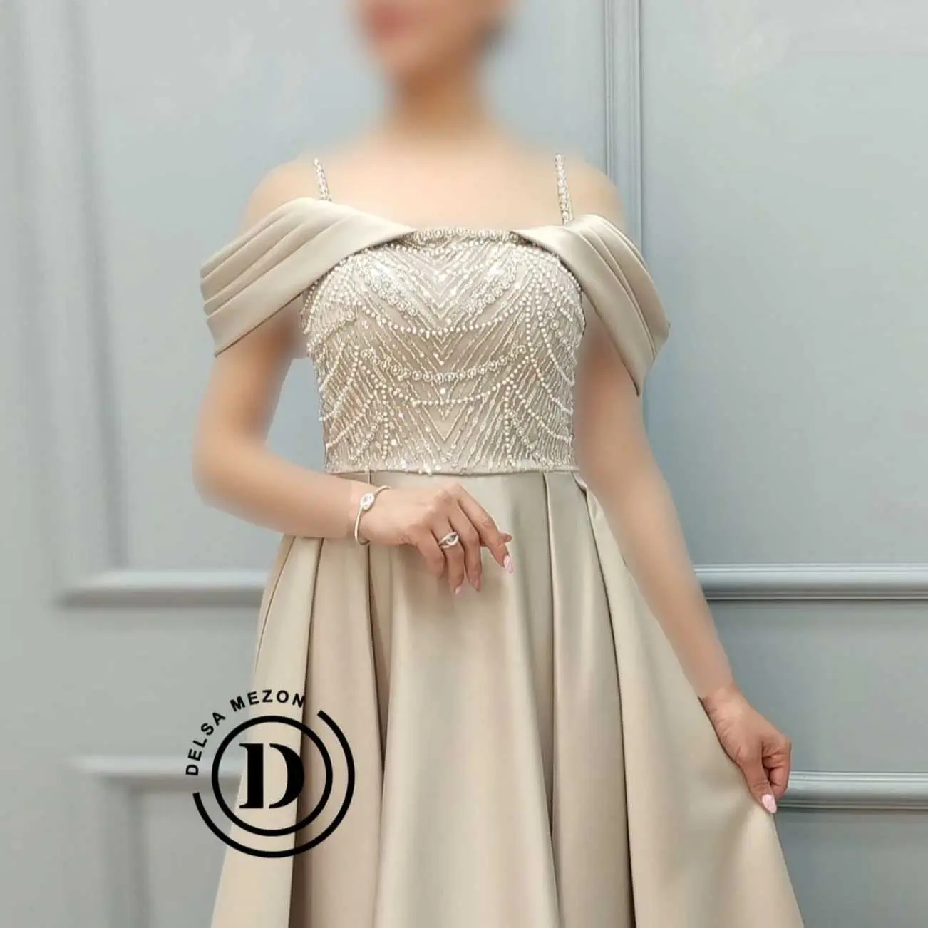 پیراهن بلند ساتن رویا 784
