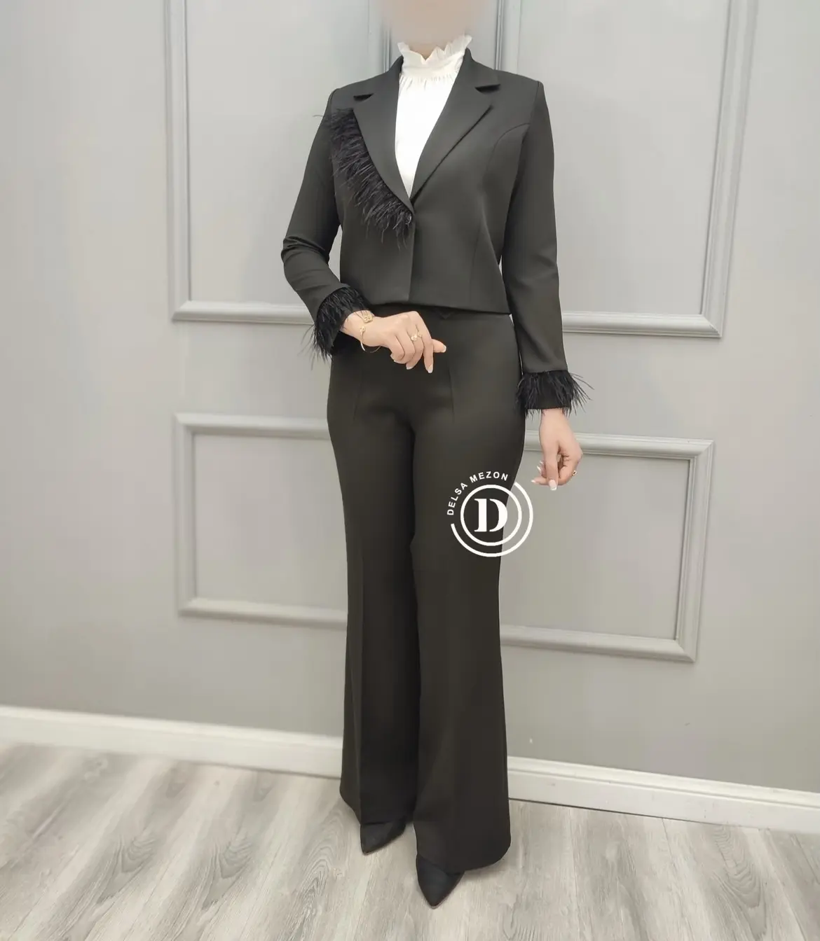 کراپ شلوار پردار جانان ۵۶۴