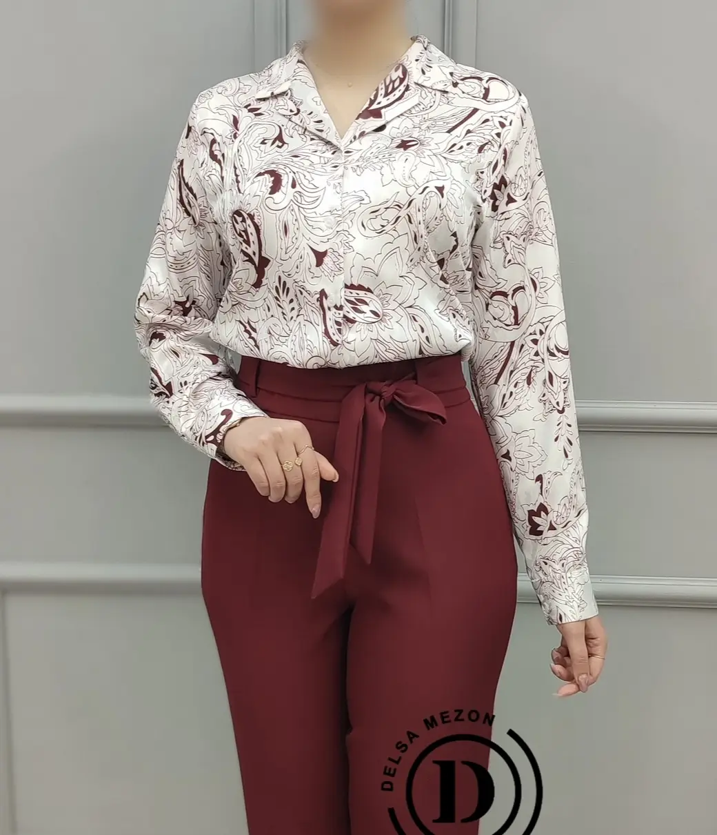 شومیز طرح دار آنا ۳005