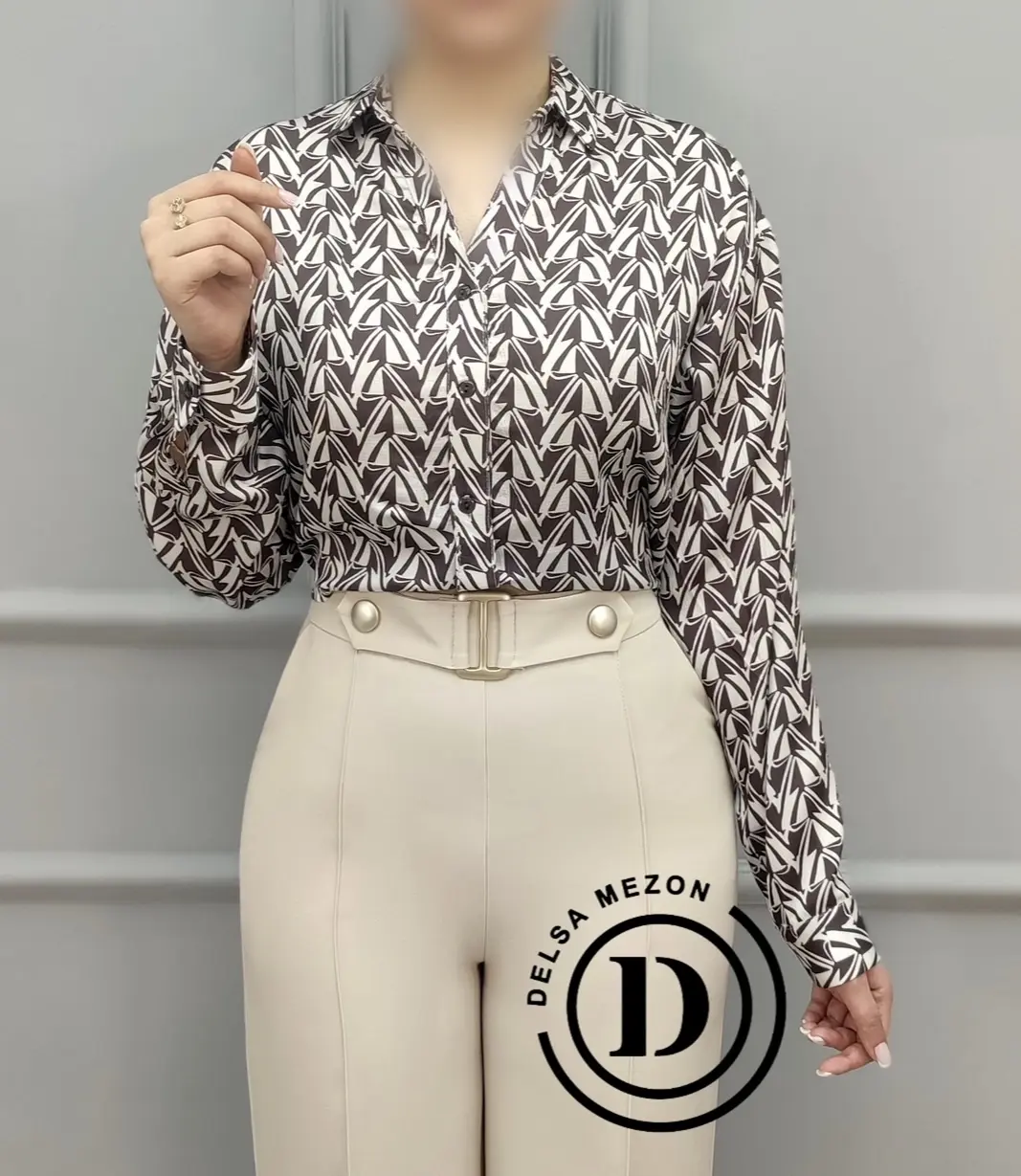 شومیز طرح دار نبات ۳007