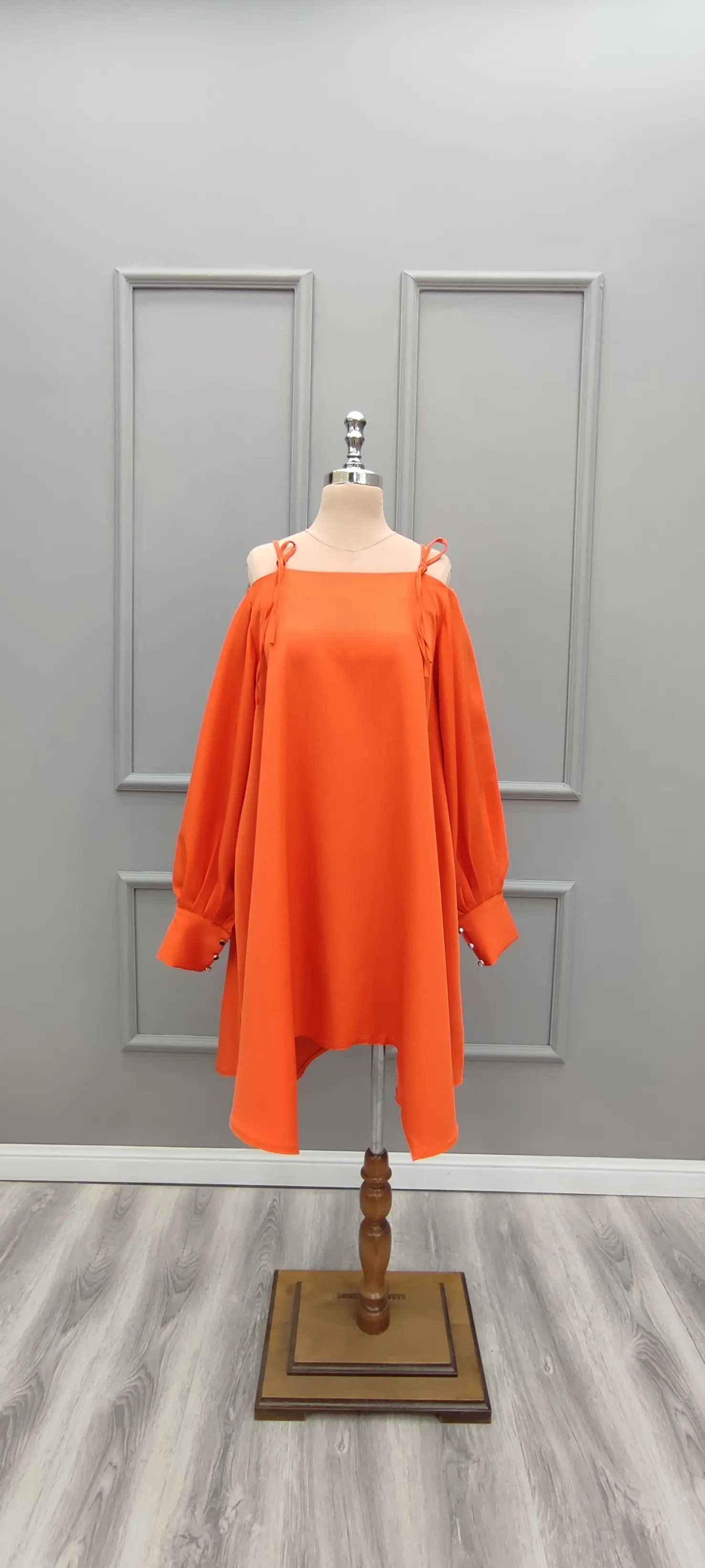 پیراهن کوتاه سرشونه بندی 201