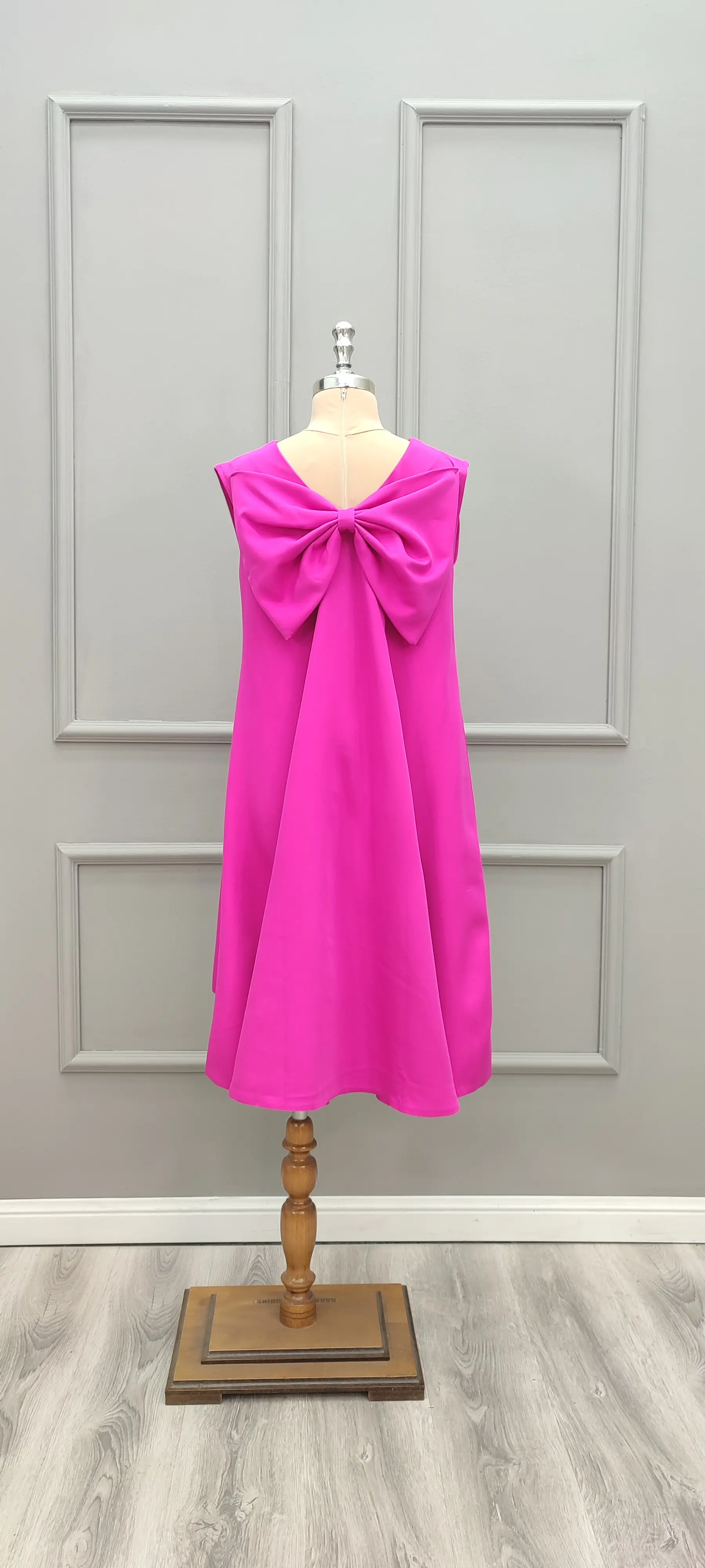 پیراهن کوتاه فری سایز پاپیونی 269