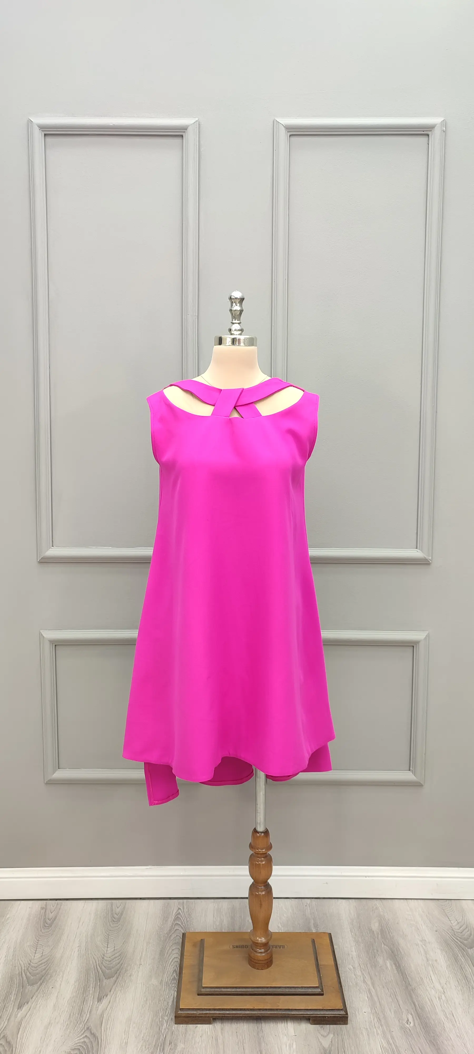 پیراهن کوتاه فری سایز پاپیونی 269