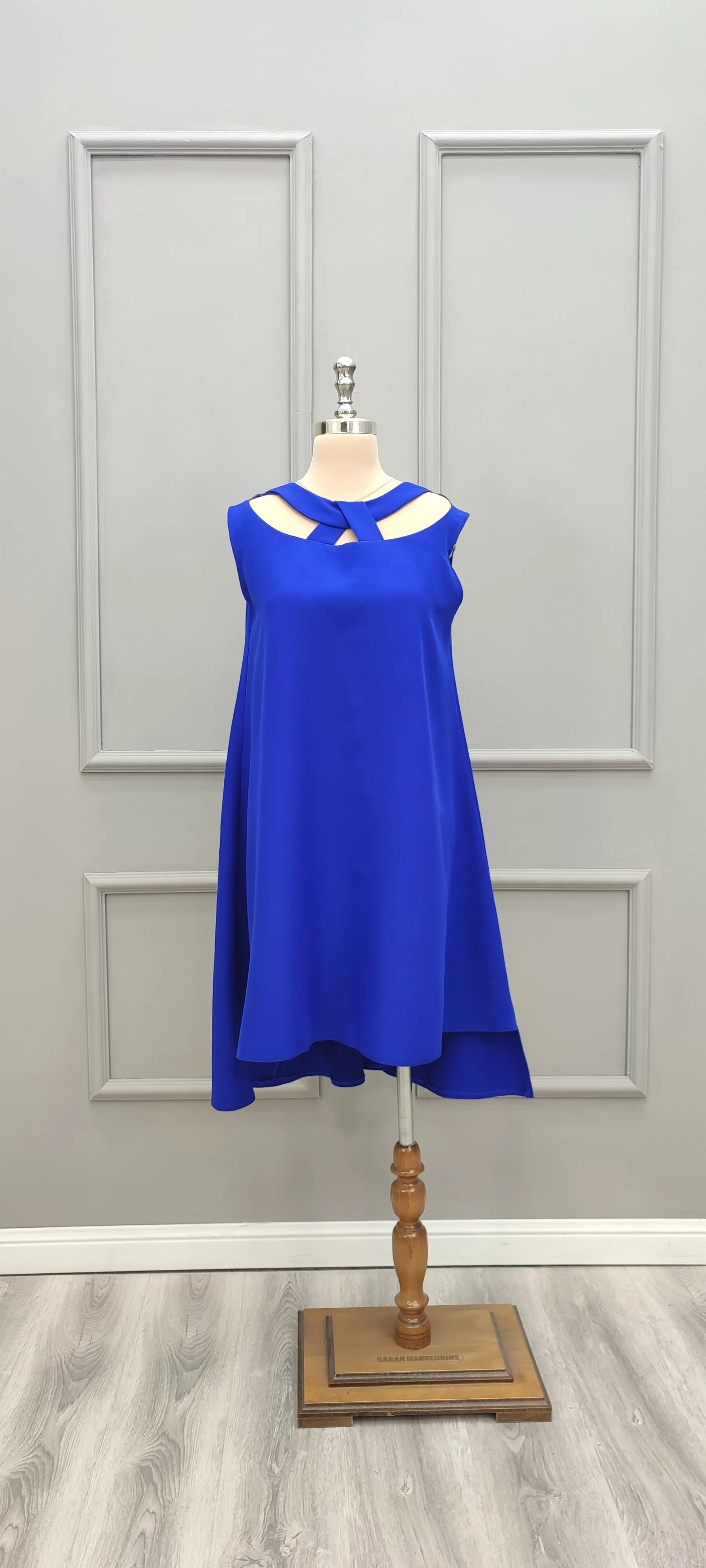 پیراهن کوتاه فری سایز پاپیونی 269