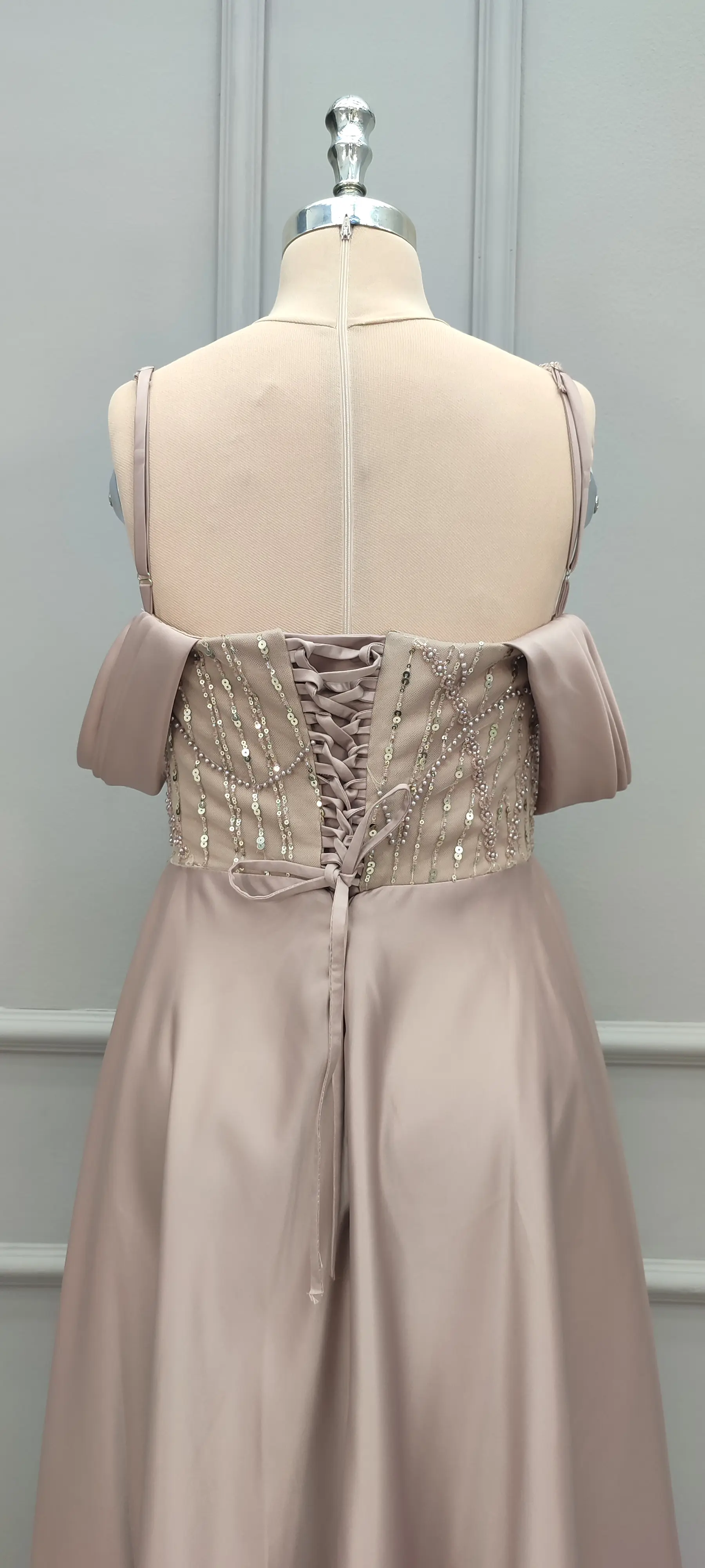 پیراهن بلند ساتن رویا 784