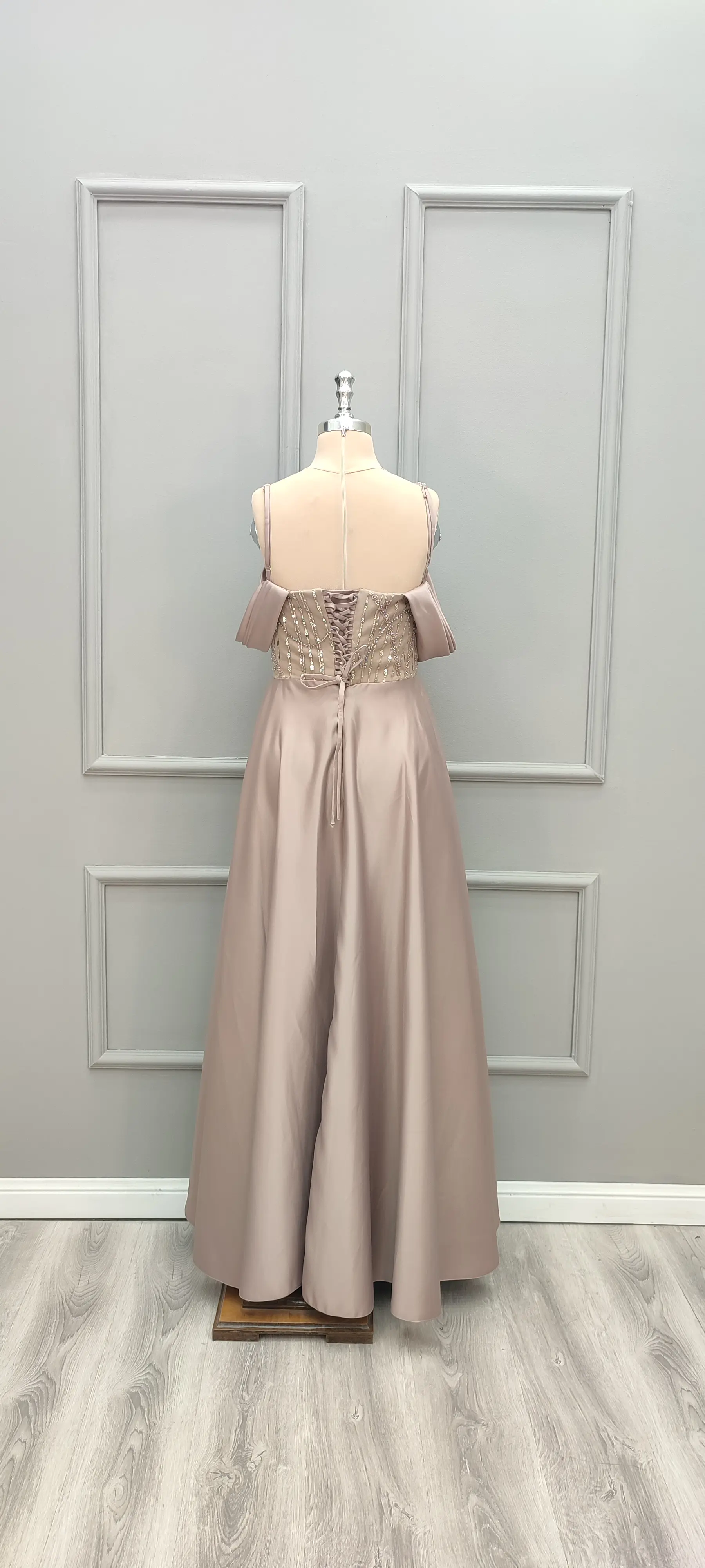 پیراهن بلند ساتن رویا 784