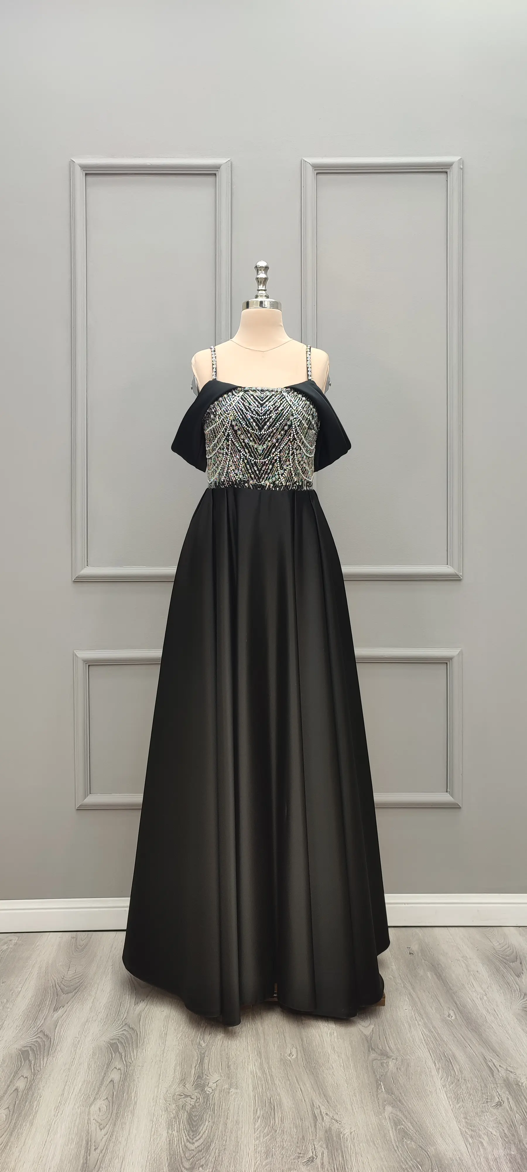 پیراهن بلند ساتن رویا 784