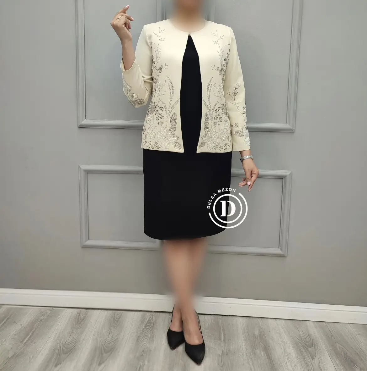 کت یقه گرد کوتاه آنیل ۵82