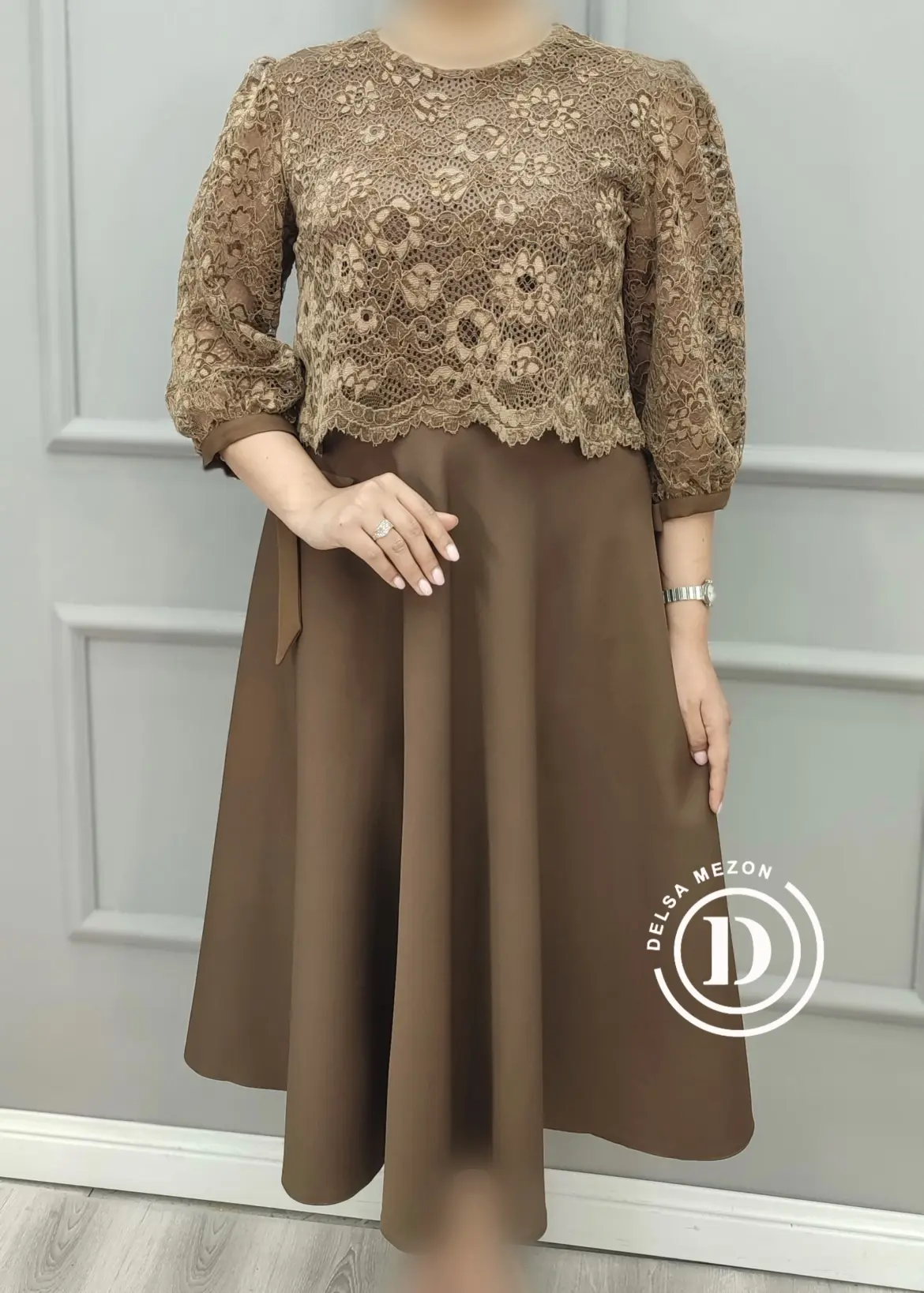 پیراهن کوتاه گیپوردار سلنا 2080
