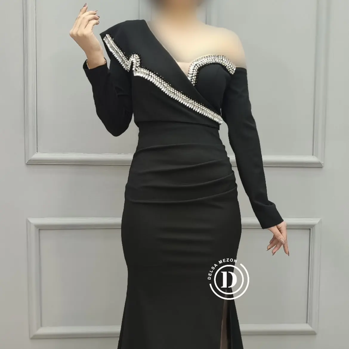 پیراهن بلند نیلوفر 7072