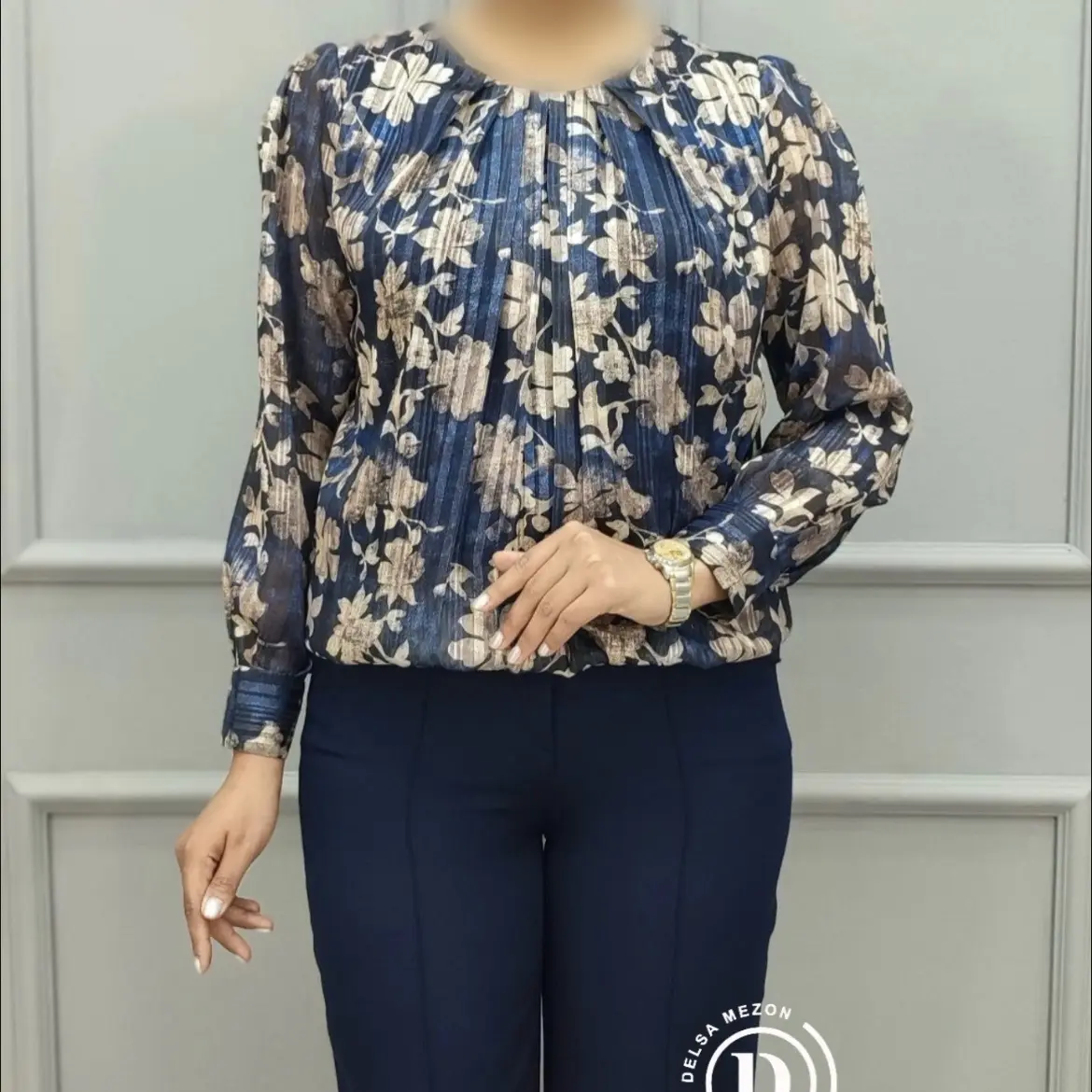 شومیز طرح دار جانا 3038