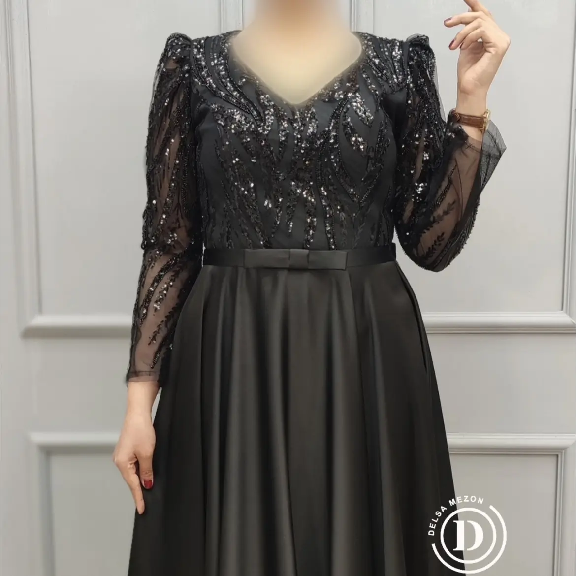 پیراهن بلند تیارا 7093