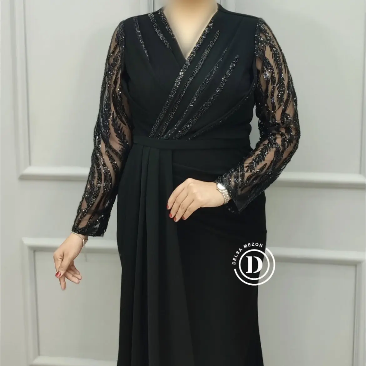 پیراهن بلند تیارا 7093