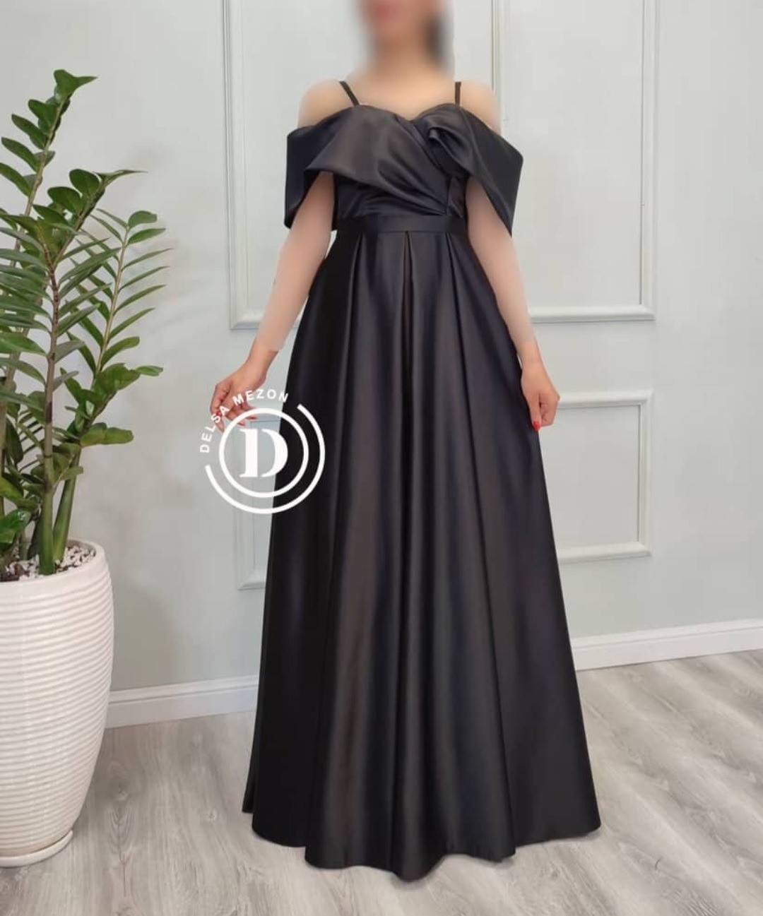 پیراهن بلند سارگل ساتن 744