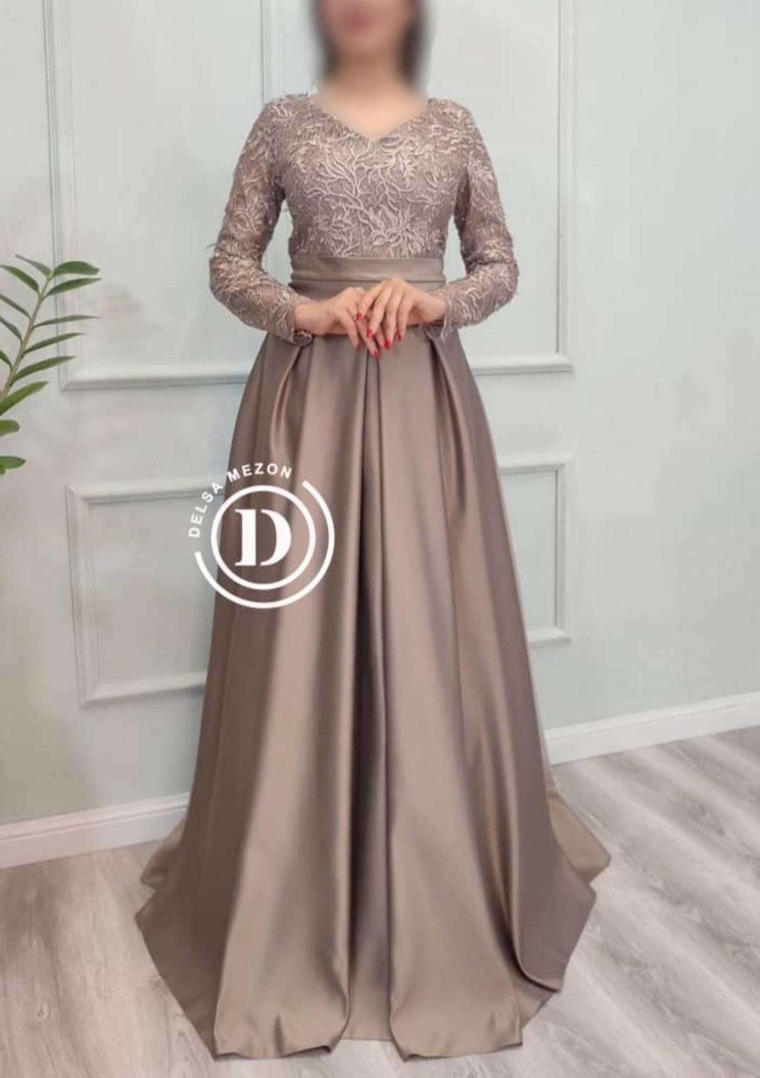 پیراهن بلند یاس گیپور 752